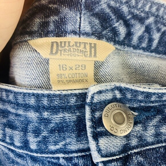 Duluth Trading Womens Jeans Straight Leg Relax Fit Mid Rise Stretch Size 16 - Picture 8 of 12